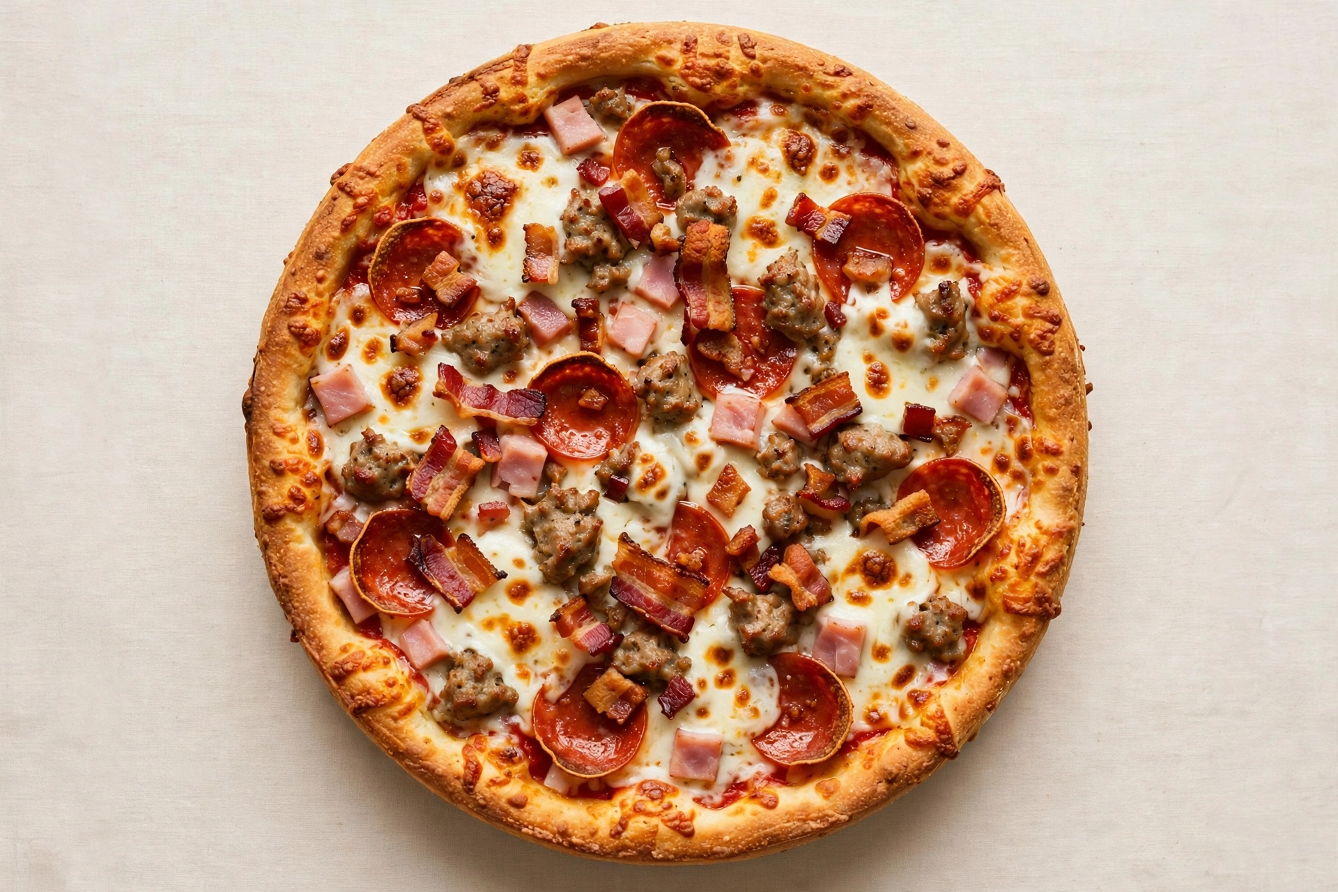 Pizza Hut Meat Lover's Pan Pizza