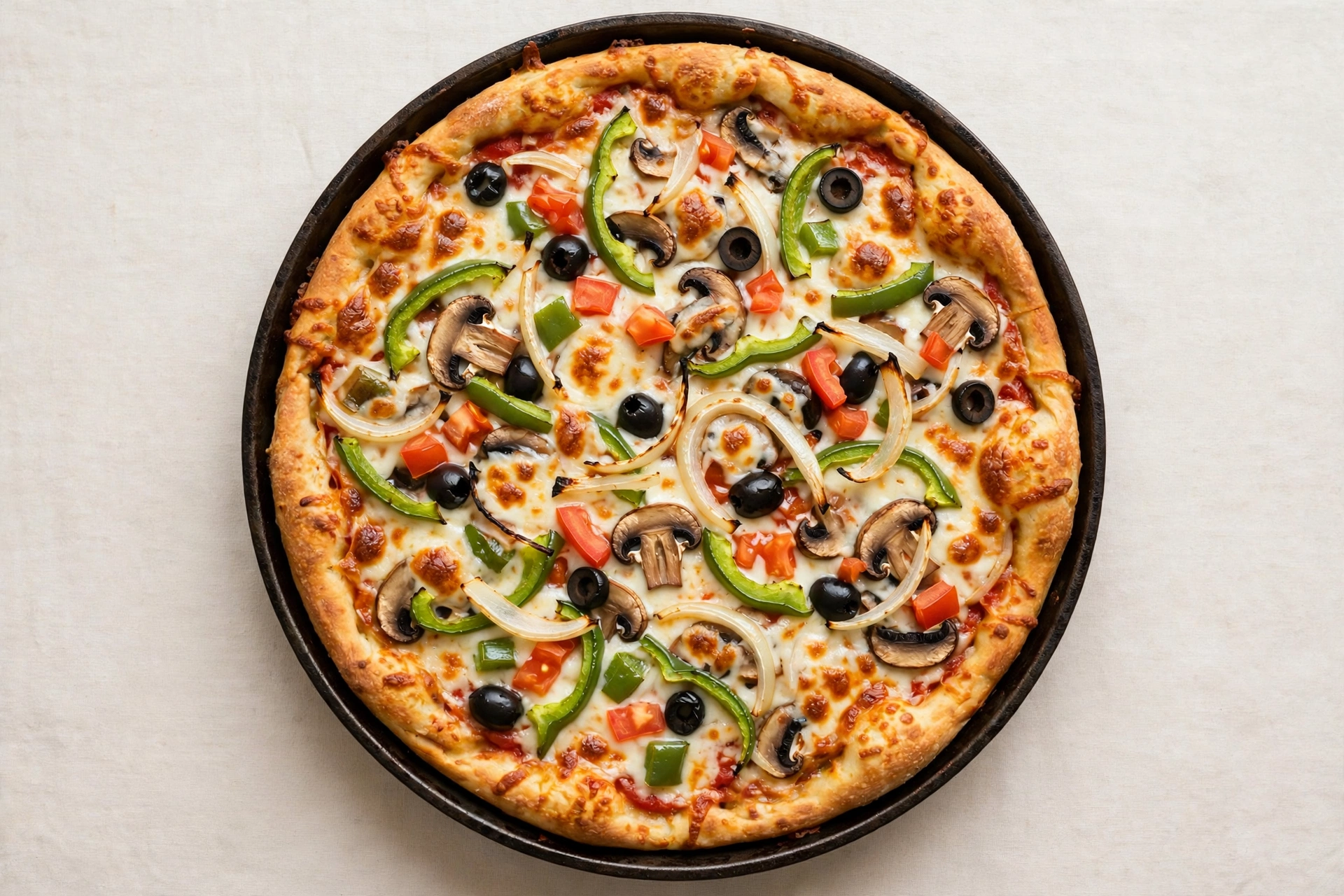 Pizza Hut Veggie Lover's Pan Pizza