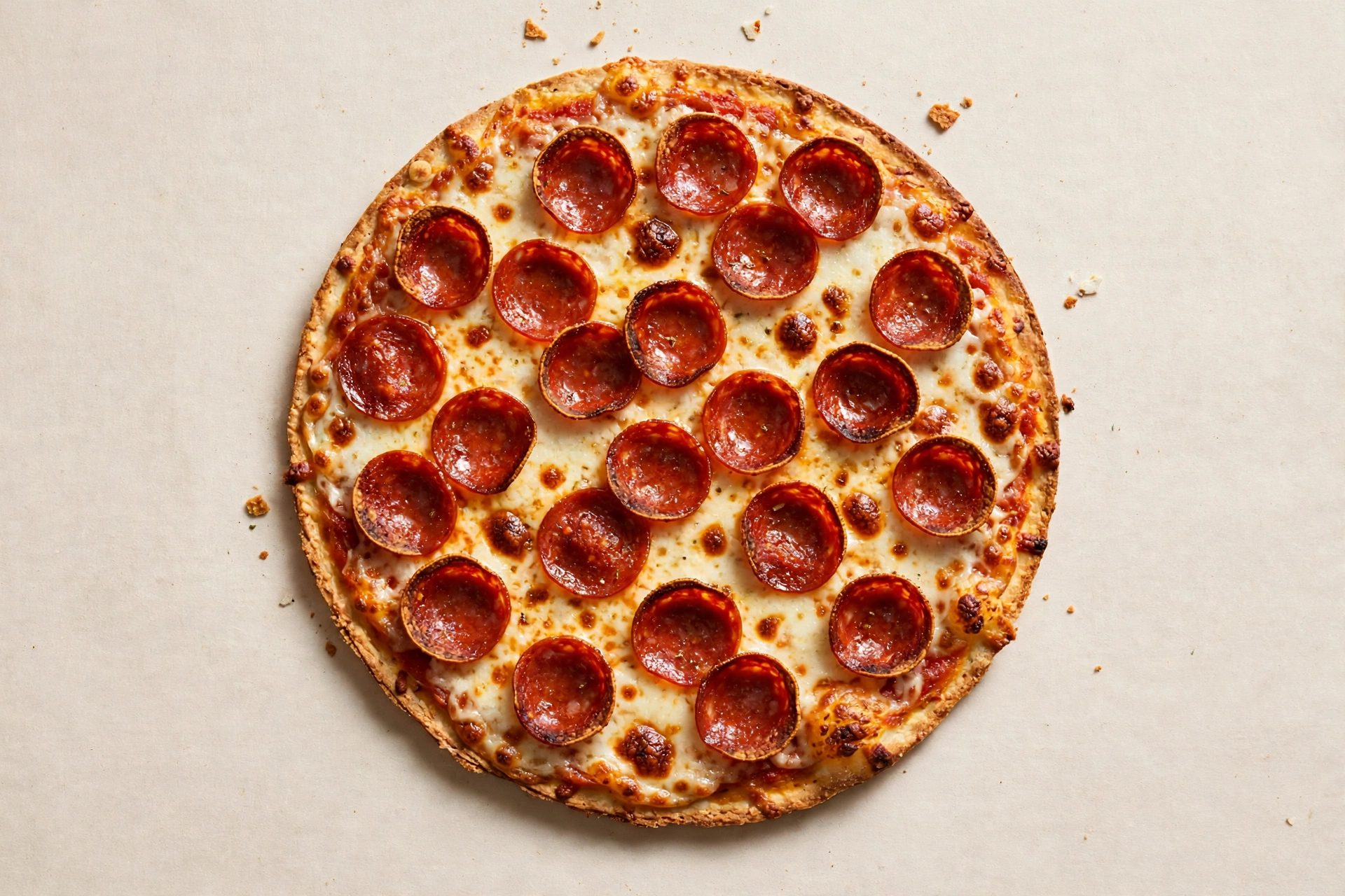 Pizza Hut Thin 'N Crispy Pepperoni Pizza