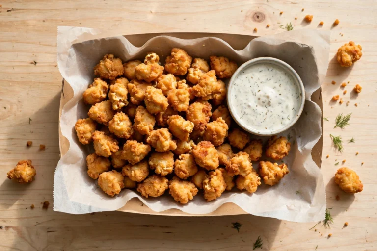 Sonic Jumbo Popcorn Chicken flat lay
